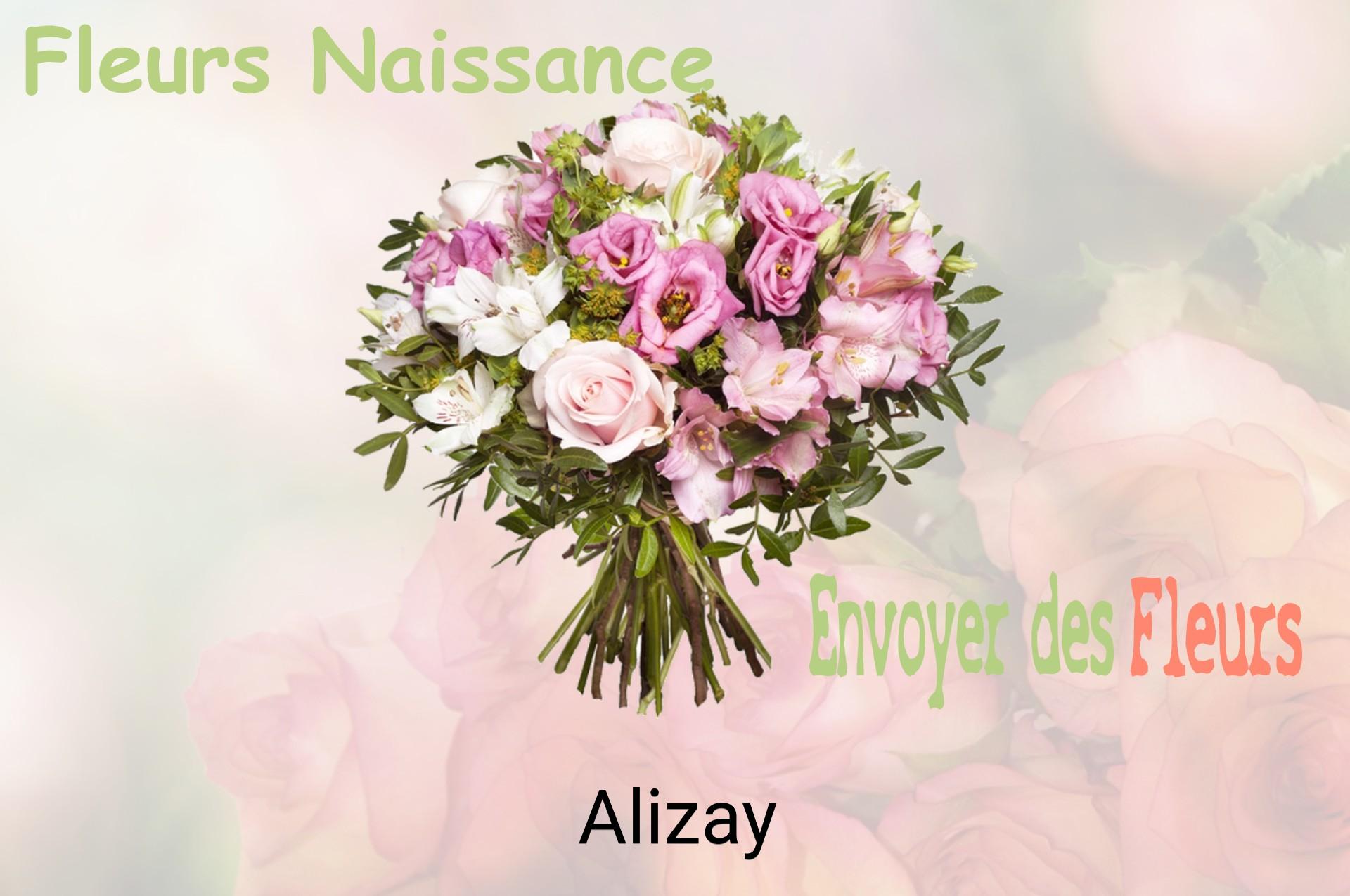 Bouquet de fleurs de naissance livré à Alizay
